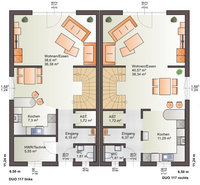 Bärenhaus - Duo 117 - Grundriss EG