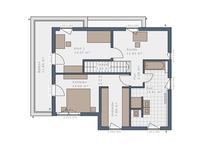 Schwabenhaus - Solitaire 125 E11 - Grundriss OG