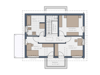 Schwabenhaus - Solitaire 125 E5 - Grundriss OG