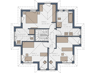 Schwabenhaus - Solitaire 145 E7 - Grundriss OG