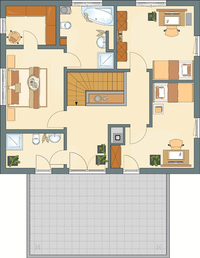 FingerHaus - Haus AT - Grundriss Erdgeschoss FingerHaus - Haus AT - Grundriss Erdgeschoss