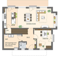 FingerHaus - Haus SENTO 500 B - Musterhaus Frankenberg - Grundriss Erdgeschoss
