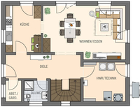 FingerHaus - UNO 2.0 – Musterhaus Leipzig - Grundriss Erdgeschoss