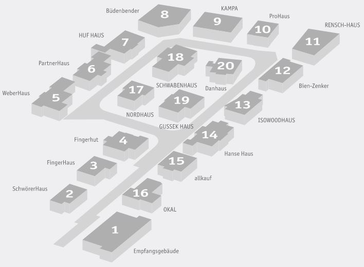 Lageplan Musterhauspark Ausstellung Wuppertal