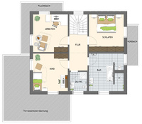 FingerHaus - MEDLEY 3.0  300 B - Musterhaus Frankenberg - Grundriss OG