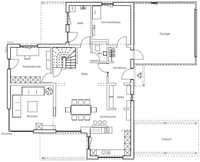 Regnauer Hausbau - Haus Schwabach - Grundriss Erdgeschoss