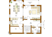 RENSCH-HAUS - Haus CLOU 135 - Grundriss Erdgeschoss