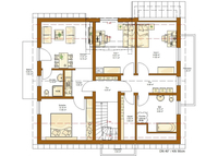 RENSCH-HAUS - Haus CLOU 202 - Grundriss Dachgeschoss