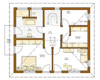 RENSCH-HAUS - Kundenhaus Lancaster - Grundriss Obergeschoss