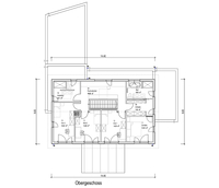 Sonnleitner Holzbauwerke - Kundenhaus Obersdorf - Grundriss Obergeschoss