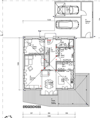 Sonnleitner Holzbauwerke - Kundenhaus Stefani - Grundriss Erdgeschoss