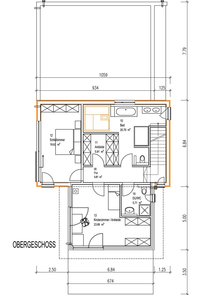 Sonnleitner Holzbauwerke - Kundenhaus Kornfeld - Grundriss Obergeschoss