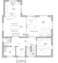 LUXHAUS Walmdach 179 - Grundriss EG