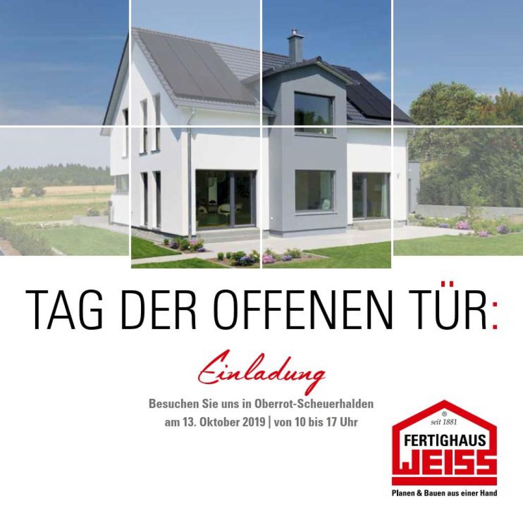 Fertighaus WEISS - TAG DER OFFENEN TUER 2019